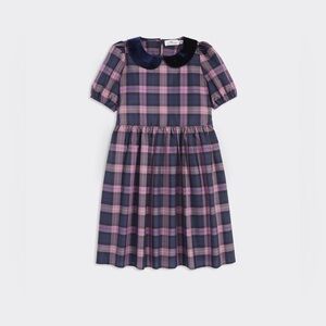 Vineyard Vines Girls' Collared Taffeta Holiday Dress